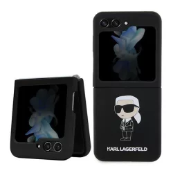   Karl Lagerfeld KLHCZF5SNIKBCK Z Flip5 keménytok fekete szilikon ikonikus szilikon