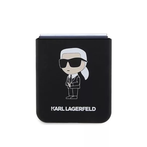 Karl Lagerfeld KLHCZF5SNIKBCK Z Flip5 keménytok fekete szilikon ikonikus szilikon