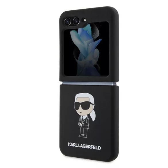 Karl Lagerfeld KLHCZF5SNIKBCK Z Flip5 keménytok fekete szilikon ikonikus szilikon