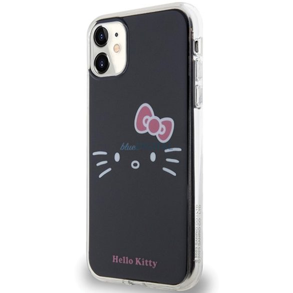 Hello Kitty HKHCN61HKHLK iPhone 11 / Xr 6.1" fekete keménytok IML Kitty Face
