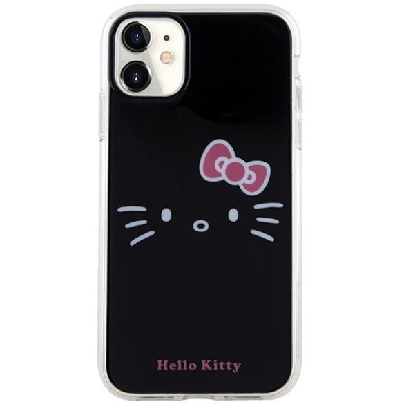 Hello Kitty HKHCN61HKHLK iPhone 11  6.1" fekete keménytok IML Kitty Face