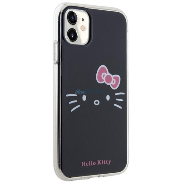 Hello Kitty HKHCN61HKHLK iPhone 11 / Xr 6.1" fekete keménytok IML Kitty Face