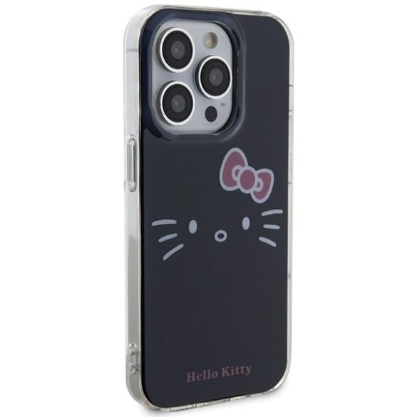 Hello Kitty HKHCP13XHKHLK iPhone 13 Pro Max 6.7" fekete keménytok IML Kitty Face