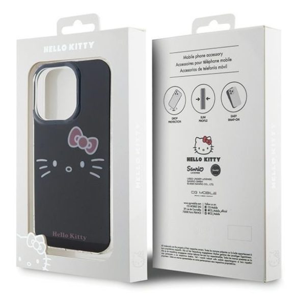 Hello Kitty HKHCP14LHKHLK iPhone 14 Pro 6.1" fekete keménytok IML Kitty arc