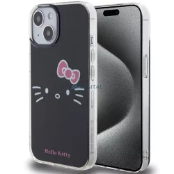   Hello Kitty HKHCP15SHKHLK iPhone 15 6.1" fekete keménytok IML Kitty Face IML Kitty Face