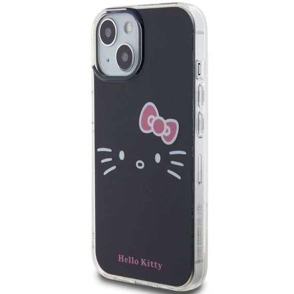 Hello Kitty HKHCP15SHKHLK iPhone 15 / 14 / 13 6.1" fekete keménytok IML Kitty Face IML Kitty Face