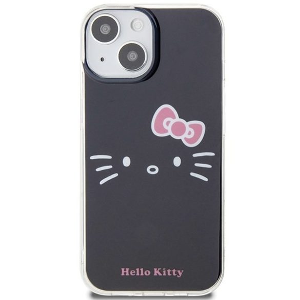 Hello Kitty HKHCP15SHKHLK iPhone 15 / 14 / 13 6.1" fekete keménytok IML Kitty Face IML Kitty Face