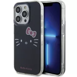   Hello Kitty HKHCP15LHKHLK iPhone 15 Pro 6.1" fekete keménytok IML Kitty Face