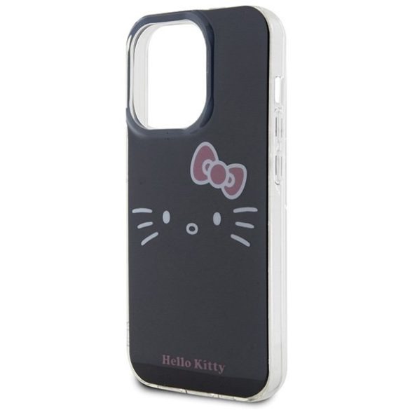 Hello Kitty HKHCP15LHKHLK iPhone 15 Pro 6.1" fekete keménytok IML Kitty Face