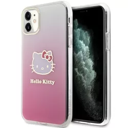   Hello Kitty HKHCN61HDGKEP iPhone 11  6.1" rózsaszín keménytok IML Gradient Electrop Kitty fej IML Gradient Electrop Kitty fej