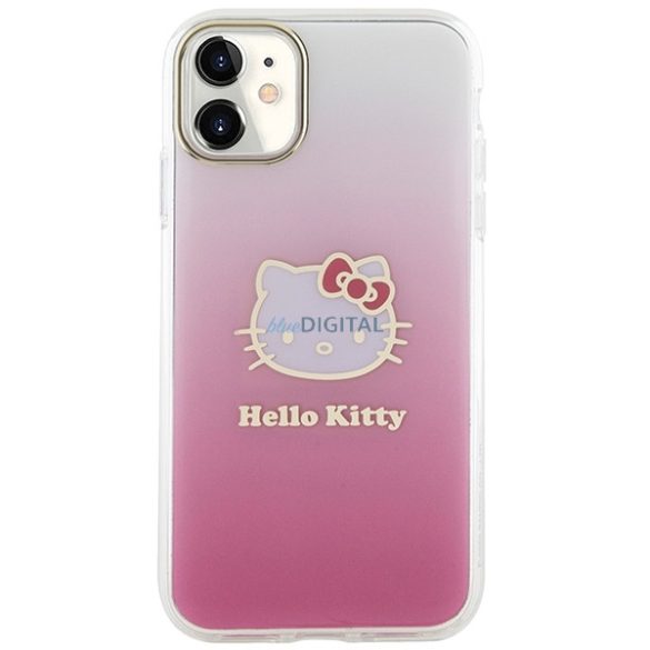 Hello Kitty HKHCN61HDGKEP iPhone 11 / Xr 6.1" rózsaszín keménytok IML Gradient Electrop Kitty fej IML Gradient Electrop Kitty fej