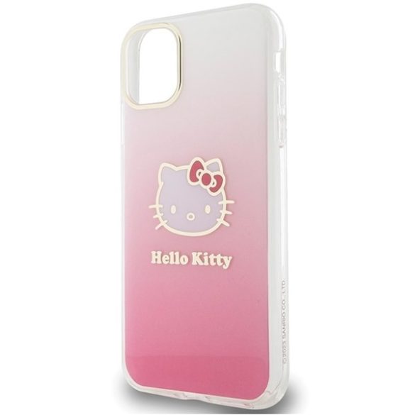 Hello Kitty HKHCN61HDGKEP iPhone 11 / Xr 6.1" rózsaszín keménytok IML Gradient Electrop Kitty fej IML Gradient Electrop Kitty fej