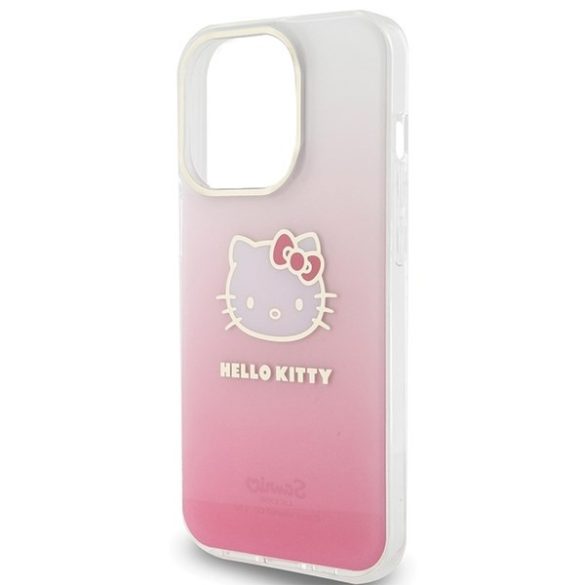 Hello Kitty HKHCP13LHDGKEP iPhone 13 Pro / 13 6.1" rózsaszín keménytok IML Gradient Electrop Kitty fej IML Gradient Electrop Kitty fej