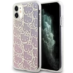   Hello Kitty HKHCN61HCHPEP iPhone 11  6.1" rózsaszín keménytok IML Gradient Electrop Crowded Kitty Head IML Gradient Electrop Crowded Kitty Head (rózsaszín)