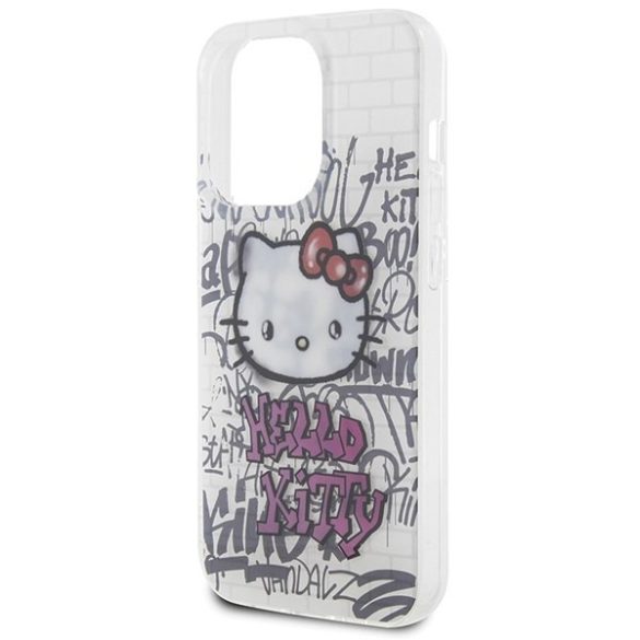 Hello Kitty HKHCP14LHDGPHT iPhone 14 Pro 6.1" fehér keménytok IML Kitty On Bricks Graffiti IML Kitty On Bricks Graffiti