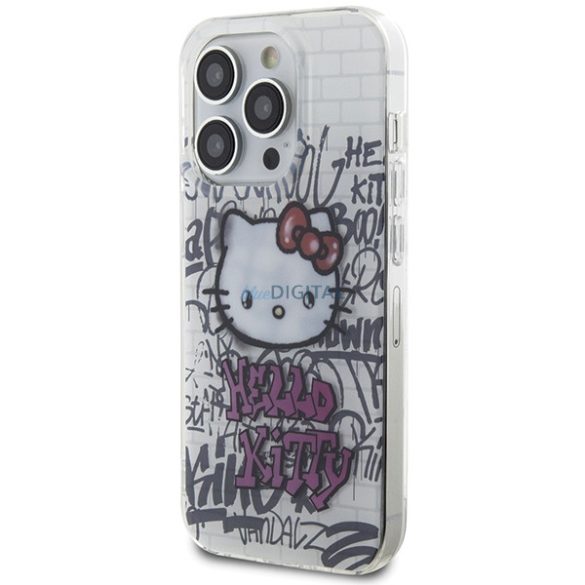 Hello Kitty HKHCP14XHDGPHT iPhone 14 Pro Max 6.7" fehér keménytok IML Kitty On Bricks Graffiti IML Kitty On Bricks Graffiti