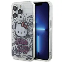   Hello Kitty HKHCP15LHDGPHT iPhone 15 Pro 6.1" fehér keménytok IML Kitty On Bricks Graffiti IML Kitty On Bricks Graffiti