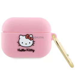   Hello Kitty HKAP3DKHSP Airpods Pro tok rózsaszín szilikon 3D Kitty Head 3D Kitty fej