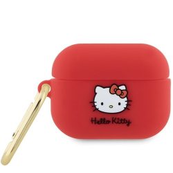   Hello Kitty HKAP23DKHSF Airpods Pro 2 (2022/2023) tok fukszia Szilikon 3D Kitty Head 3D Kitty fej