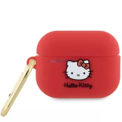   Hello Kitty HKAP23DKHSF Airpods Pro 2 (2022/2023) tok fukszia Szilikon 3D Kitty Head 3D Kitty fej