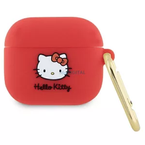 Hello Kitty HKA33DKHSF Airpods 3 tok fukszia Szilikon 3D Kitty Head 3D Kitty fej
