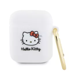   Hello Kitty HKA23DKHSH Airpods 1/2 tok fehér szilikon 3D Kitty fej 3D Kitty fej