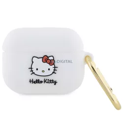   Hello Kitty HKAP3DKHSH Airpods Pro tok fehér szilikon 3D Kitty Head 3D Kitty fej
