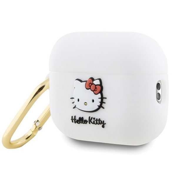 Hello Kitty HKAP23DKHSH Airpods Pro 2 (2022/2023) tok fehér szilikon 3D Kitty Head 3D Kitty fej