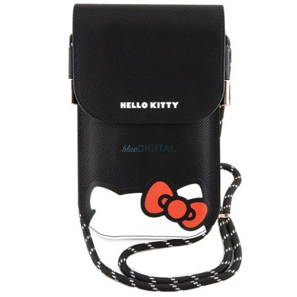 Hello Kitty táska HKOWBPSCKEK fekete bőrből