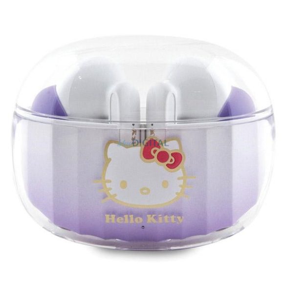 Hello Kitty fülhallgató Bluetooth HKTWSHDGKEU TWS + dokkoló állomás lila