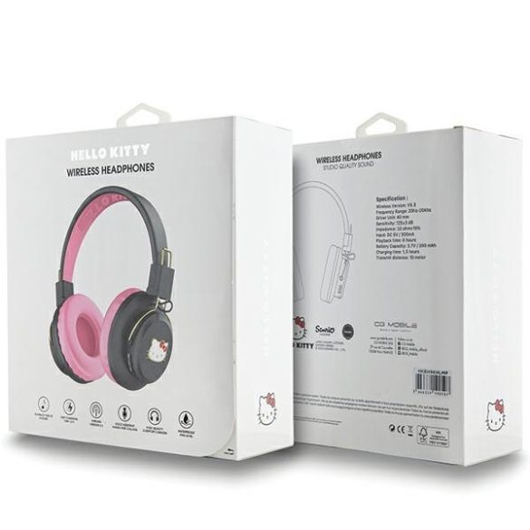 Hello Kitty HKBH9KHLMP Bluetooth fejhallgató - rózsaszín