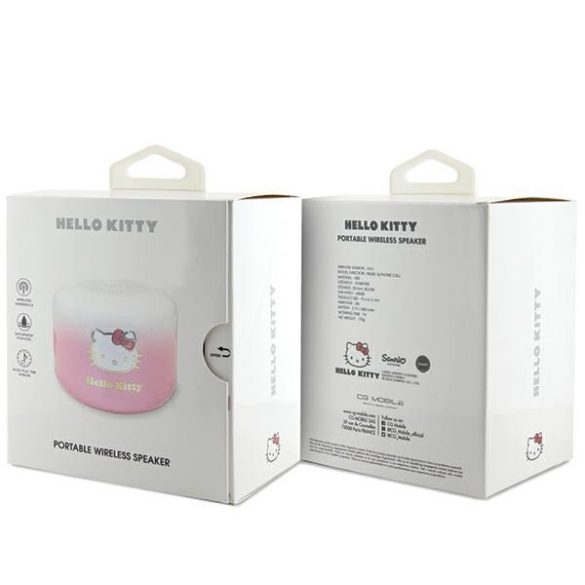 Hello Kitty HKWSBT6GKEP Bluetooth 5.0 hangszóró - rózsaszín