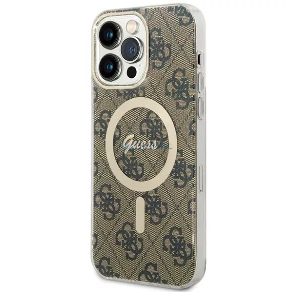 Guess GUHMP15XH4STW iPhone 15 Pro Max 6,7 hüvelykes barna keménytok, IML, 4G, MagSafe