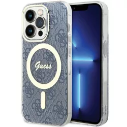   Guess GUHMP15LH4STB iPhone 15 Pro 6.1" kék keménytok IML 4G MagSafe