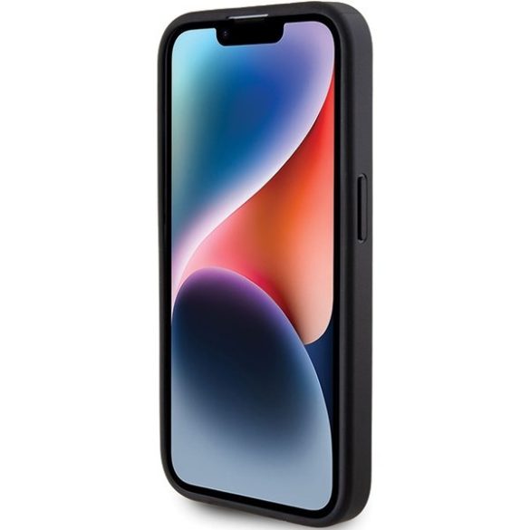 Guess GUHCP15LG4GLGR iPhone 15 Pro 6.1" szürke keménytok 4G Stripe kollekció