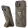 Guess GUHCP15SPGS4TDW iPhone 15 6.1" barna keménytok Grip Stand 4G Triangle Strass