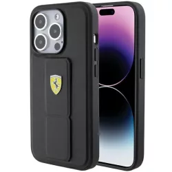   Ferrari FEHCP15LGSPSPSIK iPhone 15 Pro 6.1" fekete/arany keménytok tartó állvány