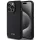 Tumi TUHMP15LRBAK Leather Ballistic Pattern MagSafe-kompatibilis tok iPhone 15 Pro - fekete