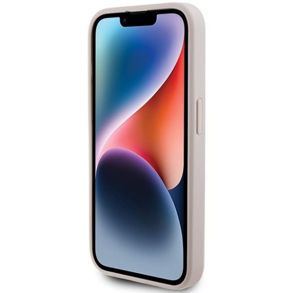 Guess GUHCP15LG4GLPI iPhone 15 Pro 6.1" rózsaszín keménytok 4G Stripe kollekció