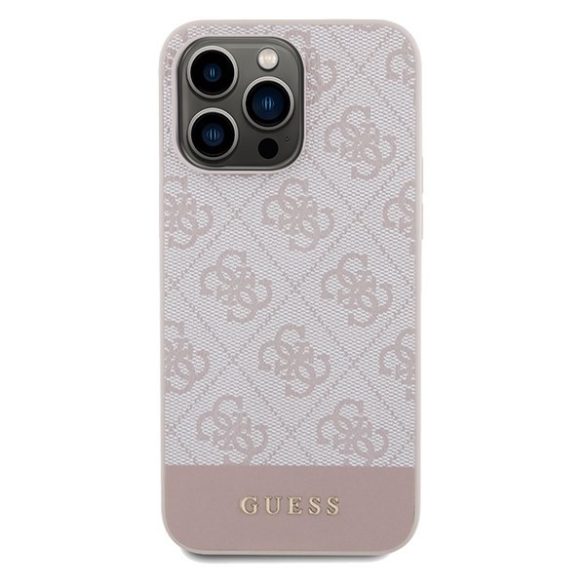 Guess GUHCP15XG4GLPI iPhone 15 Pro Max 6.7" rózsaszín keménytok 4G Stripe kollekció