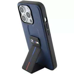   BMW BMHCP15LGSPBIV iPhone 15 Pro 6.1" tengerészkék keménytok M Grip Stand Bicolor