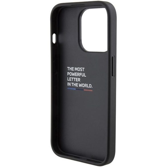 BMW BMHCP15LGSPBIV iPhone 15 Pro 6.1" tengerészkék keménytok M Grip Stand Bicolor