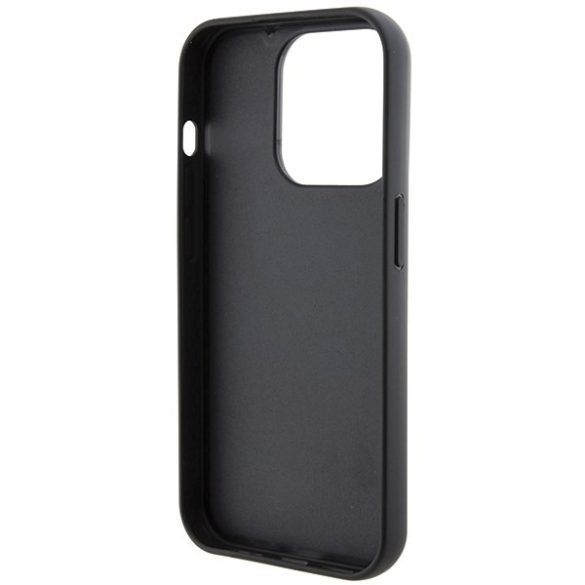 Karl Lagerfeld KLHCP14LGSACHPK iPhone 14 Pro 6.1" fekete keménytok Gripstand Saffiano Choupette Tűsarkok