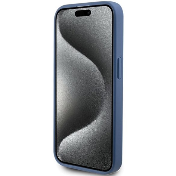 Guess GUHCP15XG4GLBL iPhone 15 Pro Max 6.7" kék keménytok 4G Stripe kollekció