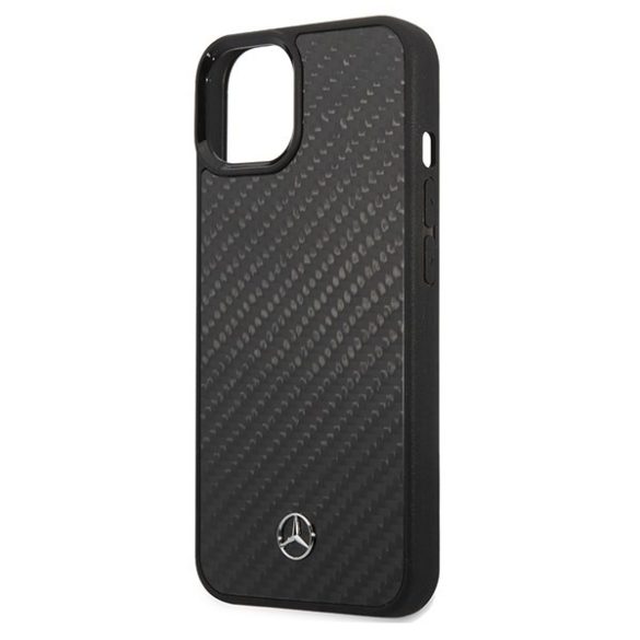 Mercedes MEHCP15SRCABK iPhone 15 / 14 / 13 6,1" fekete keménytok Carbon Fiber Dynamic