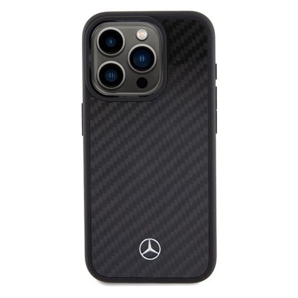 Mercedes MEHCP15LRCABK iPhone 15 Pro 6.1" fekete keménytok Carbon Fiber Dynamic