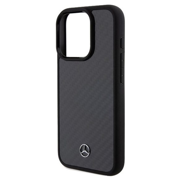 Mercedes MEHCP15LRCABK iPhone 15 Pro 6.1" fekete keménytok Carbon Fiber Dynamic