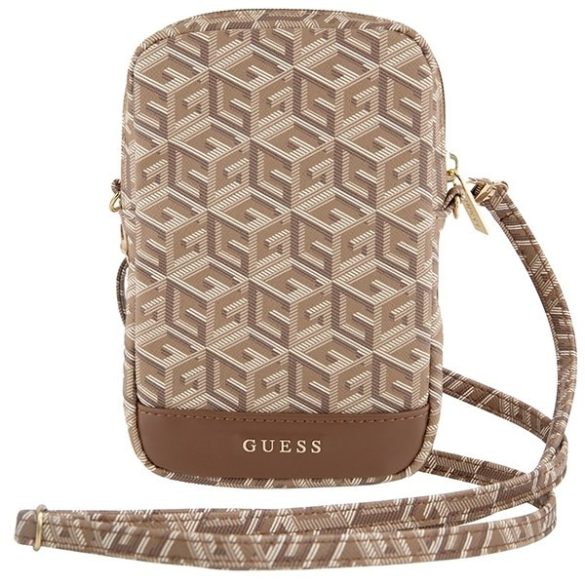 Guess GUWBZPGCSPGW Zip GCube Bottom Stripe táska - barna