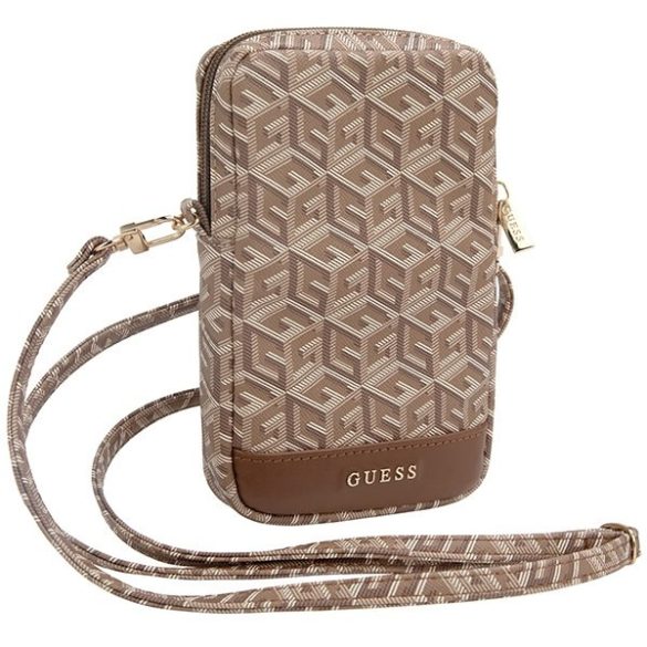 Guess GUWBZPGCSPGW Zip GCube Bottom Stripe táska - barna