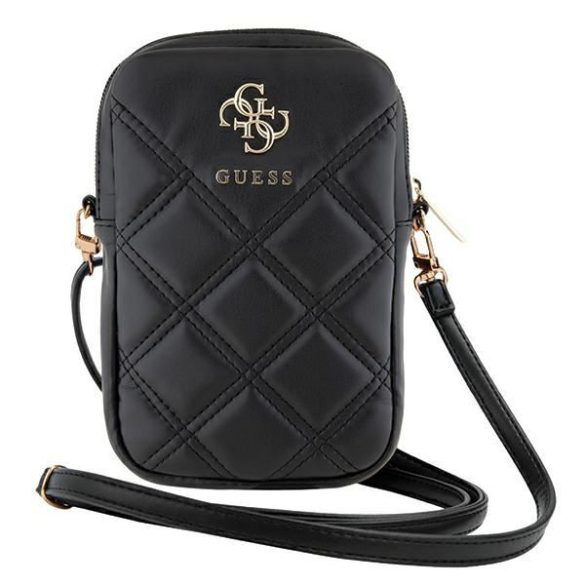 Guess GUWBZPSQSSGK Zip Quilted 4G táska - fekete